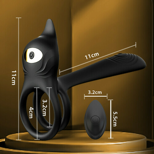 Vibrateur à anneau pénien 3 en 1, stimulateur de point G et clitoris à 10 vibrations, vibrateur pour couple en érec