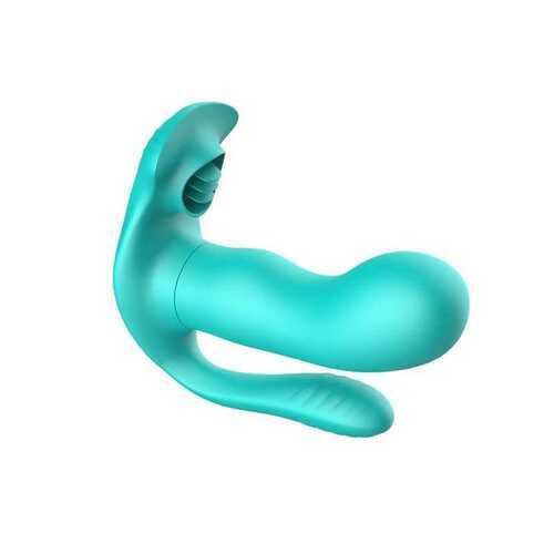 Vibrateur allongé sirène avec 9 modes de vibration, couleur bleu marine, YIRAN