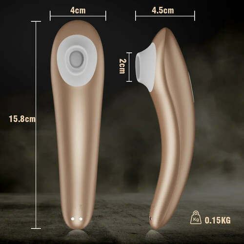 Vibromasseur de stimulation clitoridienne S-Hande Pro avec 5 suctions et 5 vibrations