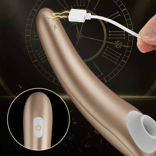 Vibromasseur de stimulation clitoridienne S-Hande Pro avec 5 suctions et 5 vibrations