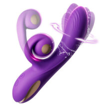 Vibromasseur point G avec rotation spirale à 360° et 10 modes pour stimulation vaginale et clitoridienne