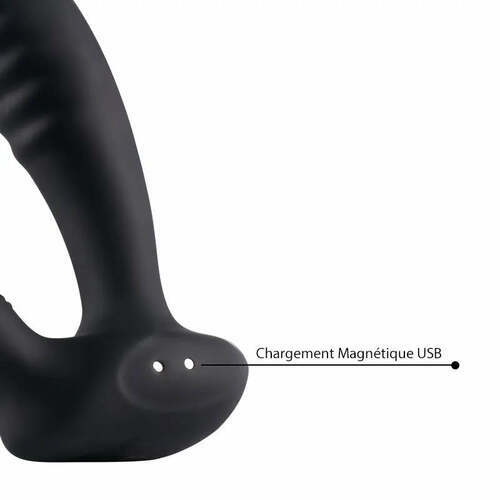 Vibromasseur prostatique avec anneaux pénis, REG