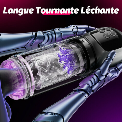 Vortex - 7 Suceur SPA double température Agrandisseur d'os 7 Massage rotatif à 360° Masturbateur