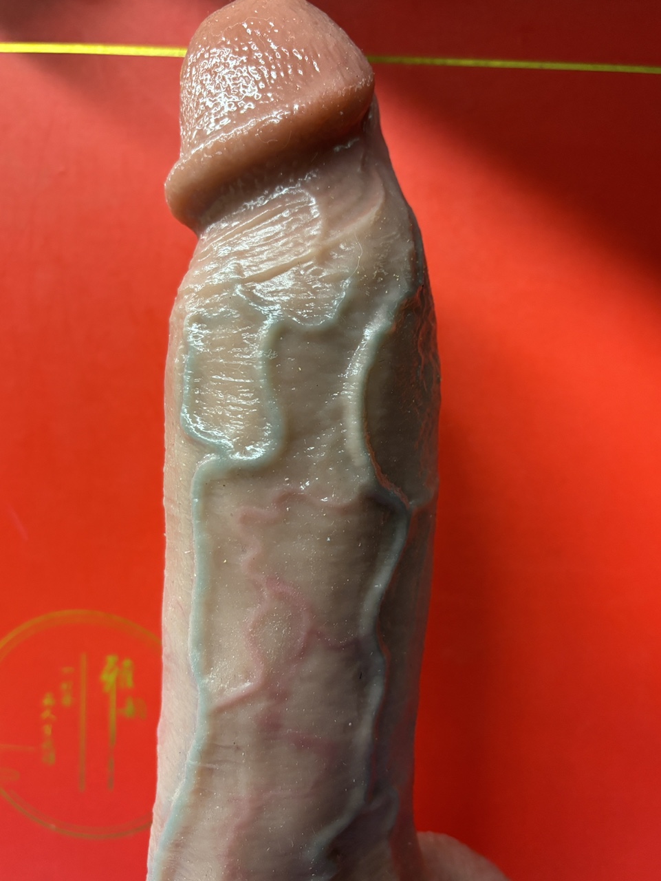 KIMI – 10.8‘‘ x 2.32‘‘ Thick toe and back dildo with hand-painted veins &... — Photo customer review 1