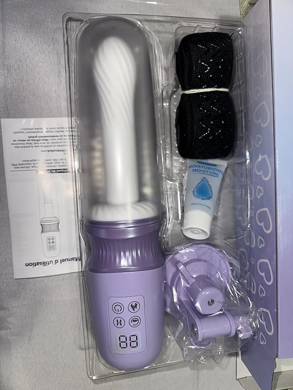 Machine sexuelle à coups et chauffage contrôlée par application pour stimulation du point G ou anale avec sangles p — photo avis client 1