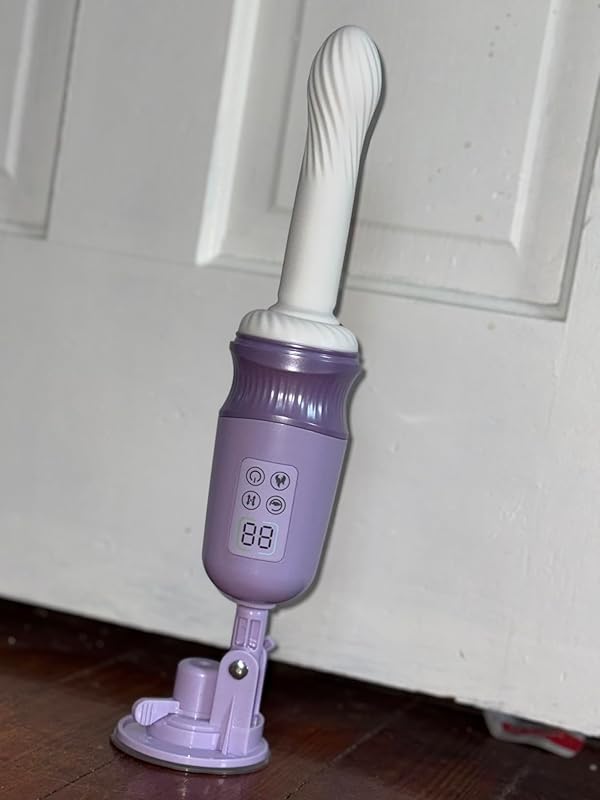 Machine sexuelle à coups et chauffage contrôlée par application pour stimulation du point G ou anale avec sangles p — photo avis client 1