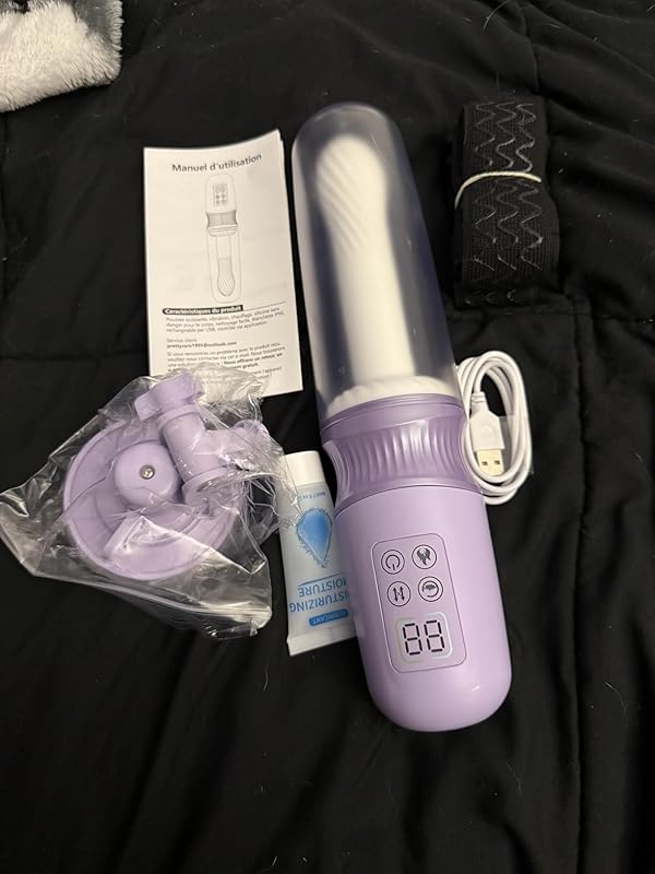 Machine sexuelle à coups et chauffage contrôlée par application pour stimulation du point G ou anale avec sangles p — photo avis client 1