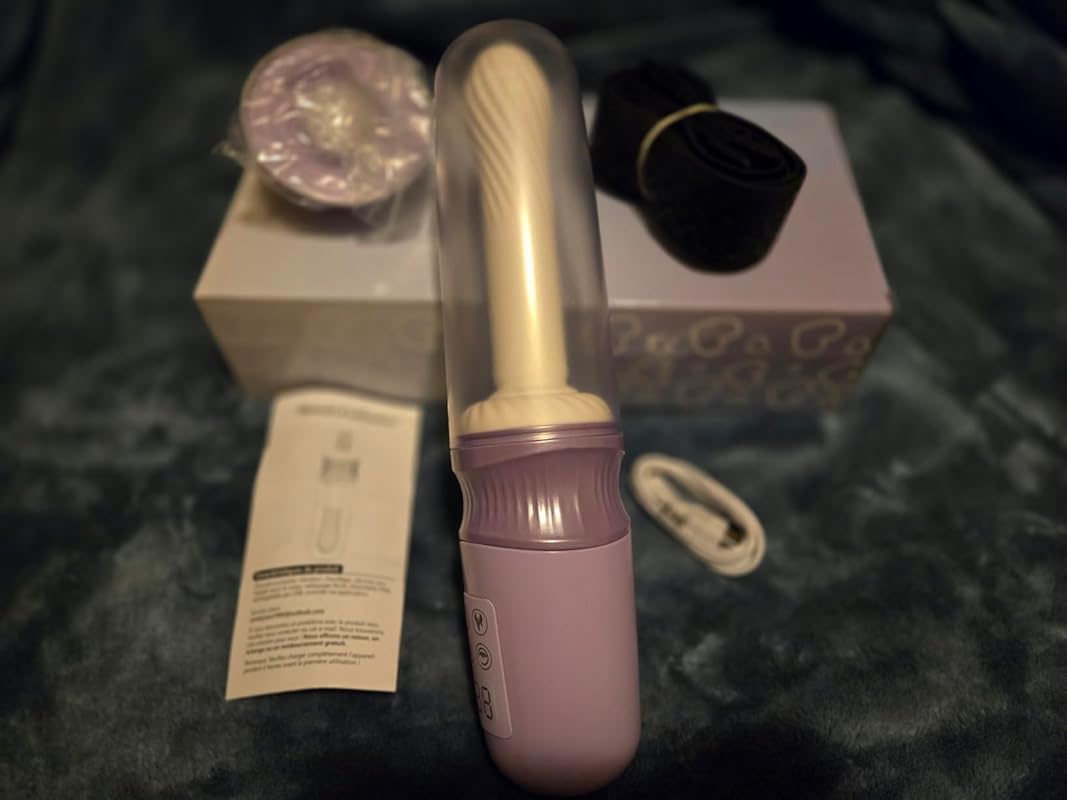 Machine sexuelle à coups et chauffage contrôlée par application pour stimulation du point G ou anale avec sangles p — photo avis client 1