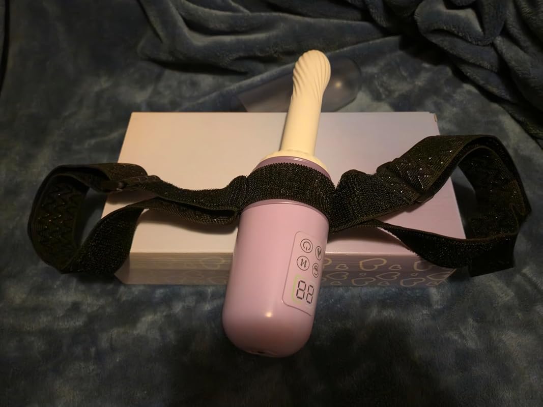Machine sexuelle à coups et chauffage contrôlée par application pour stimulation du point G ou anale avec sangles p — photo avis client 2