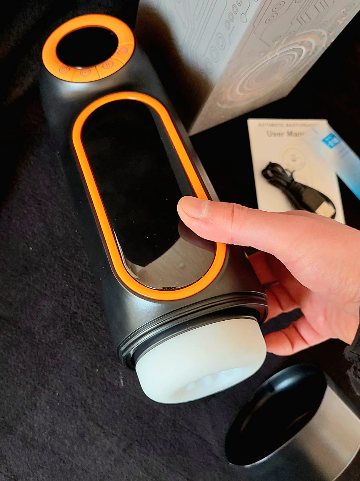 Nouvelle mise à jour 10-fréquence télescope vibrant sucer masturbation tasses — photo avis client 1
