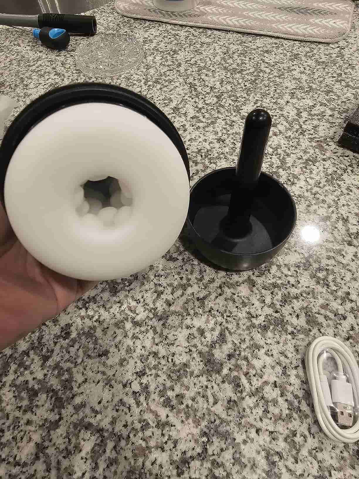 4 Push 4 Saug 10 Vibrationsheizfunktion Tasse Masturbator — Foto Bewertungen Kunde 3