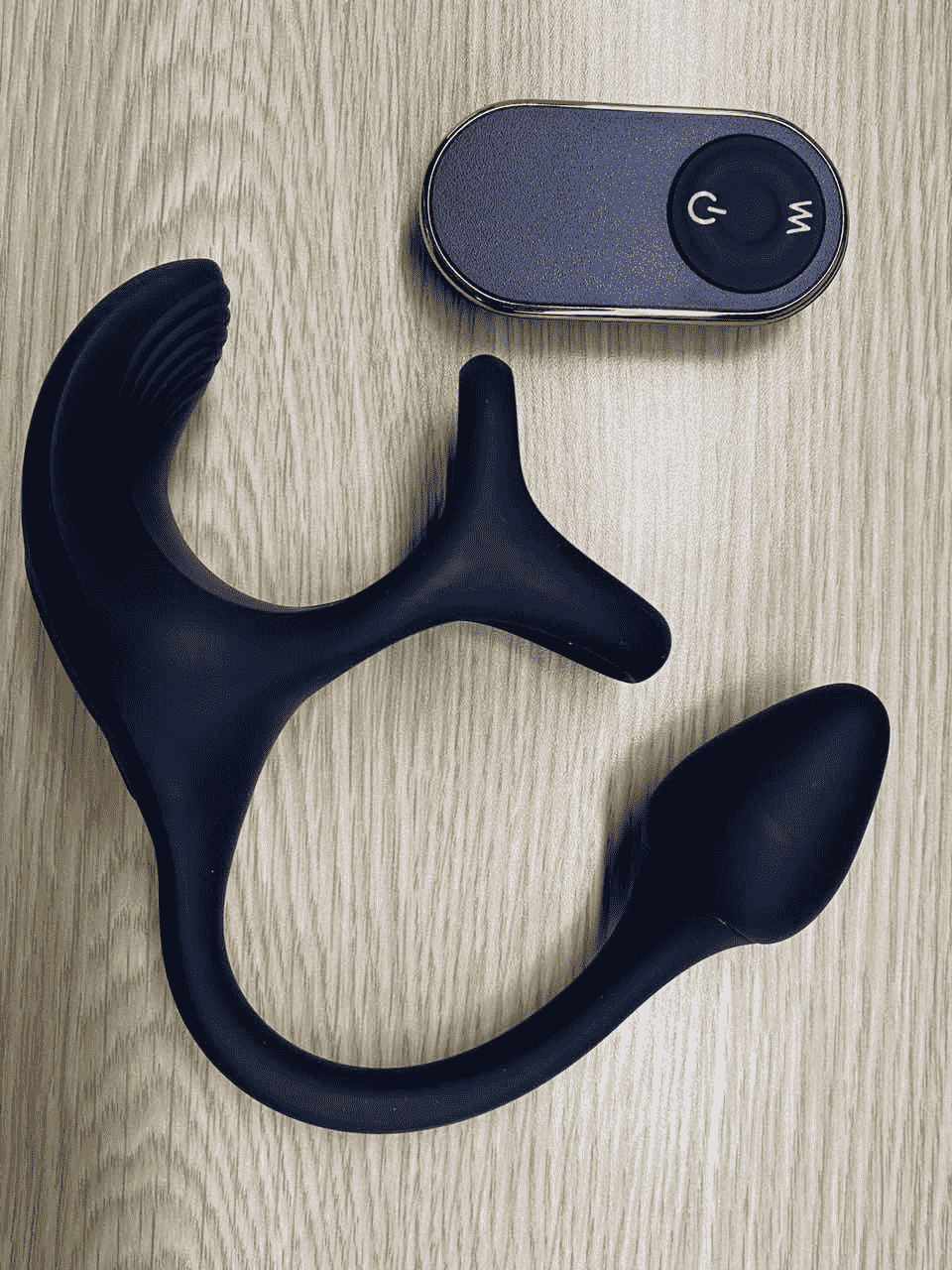 zenith - Prostatic orgasm vibrator, dual motor, 9 vibration modes, with safety ring for the s — Stock Photo Reviews customer 1