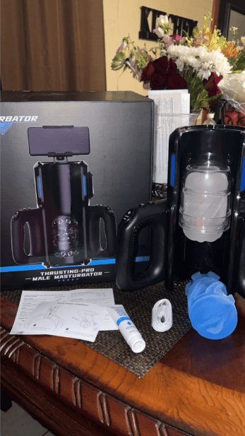 Leten 10 High-Speed-Motor Masturbator mit Telefonhalter — Stockfoto Kundenbewertungen 1