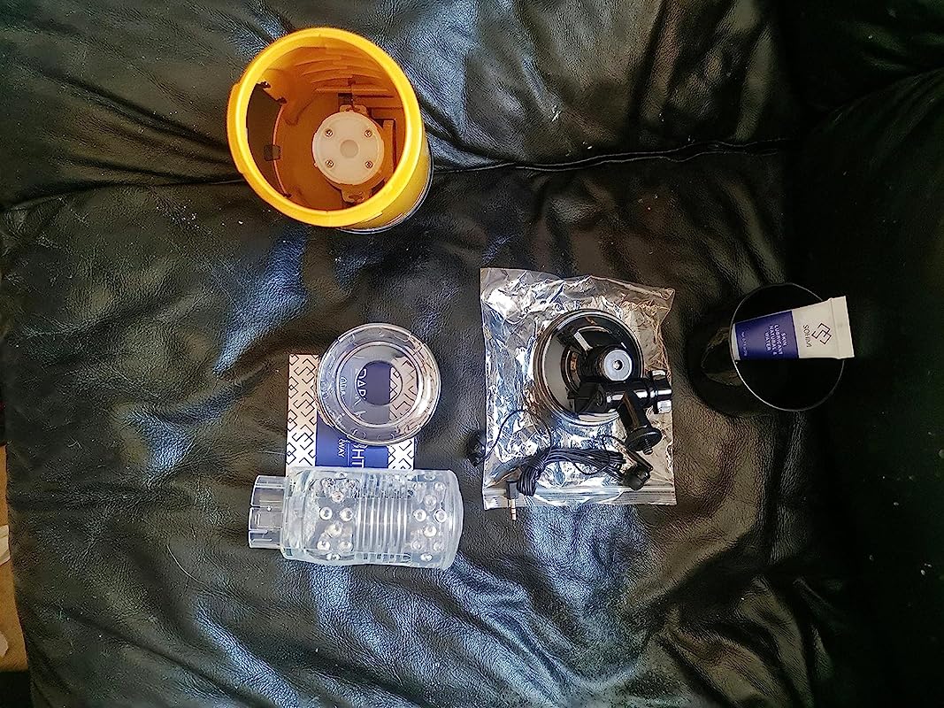 Masturbateur masculin rotatif à 3 poussées et 7 mains libres — photo avis client 2
