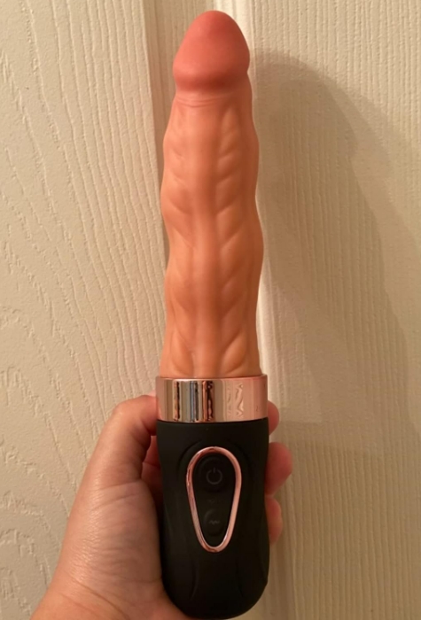 Riley 7 wriggling 9 vibrations heated realistic dildo 24.5 cm — Photo Customer review 1