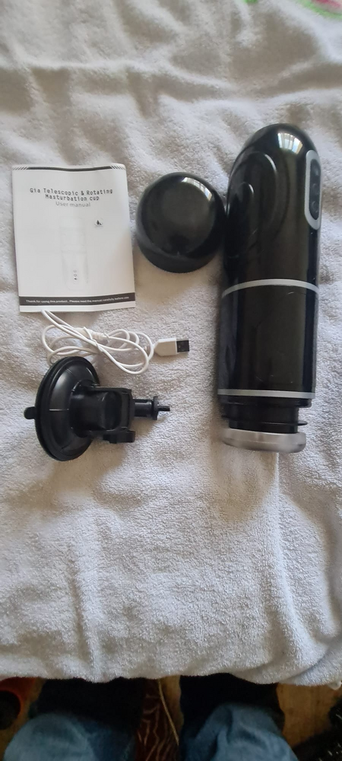 Motosserra - corte de masturbação de herói com ventosa, 7 frequências, telescópico + rotativo — fotos de clientes comentários 1
