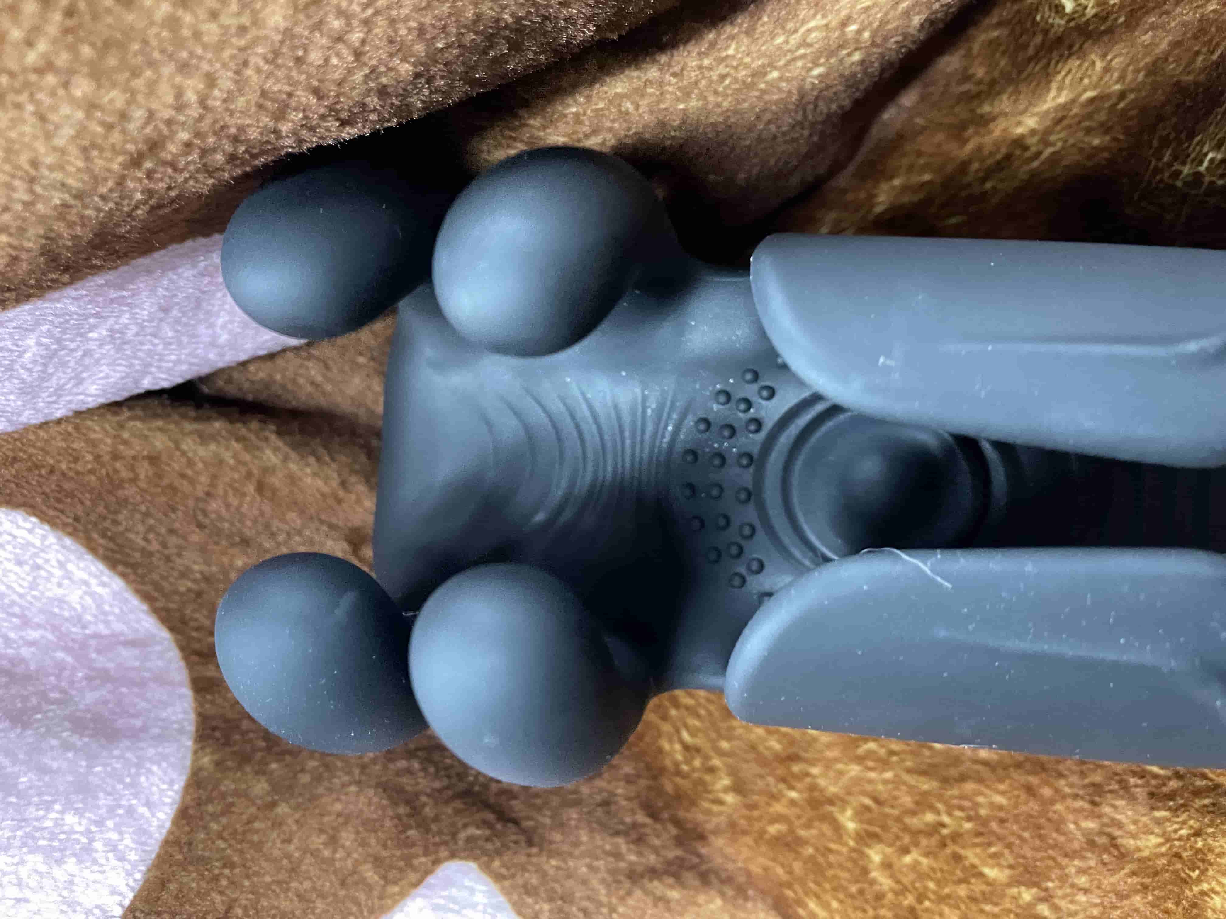 vibrador automático de 10 dedos para massagem e terapia do pênis — Fotografia de Stock Comentários Cliente 1