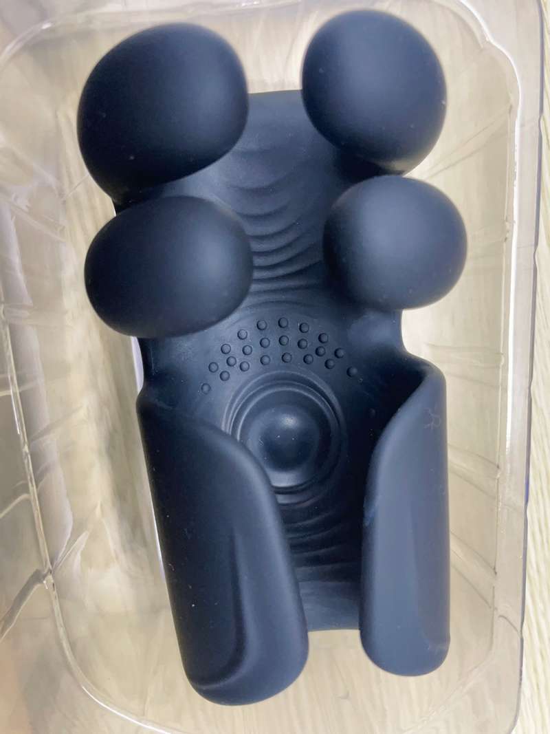 vibrador automático de 10 dedos para massagem e terapia do pênis — Fotografia de Stock Comentários Cliente 1