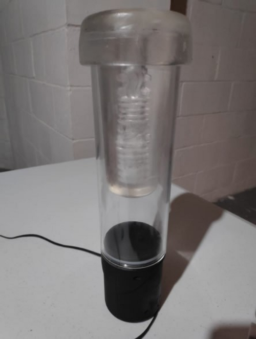 Penis pump with 6 suction modes, matte black texture, Yingjue — Stock Photo Reviews 1