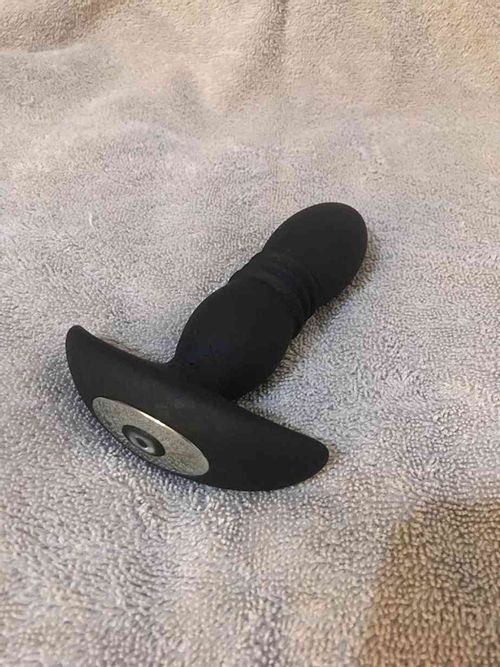 Anal plug vibrator for prostate with 3 ply, 7 telescopic and 7 vibrations — Photo Reviews customer 1
