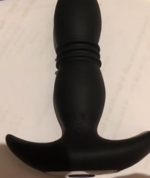 Anal plug vibrator for prostate with 3 ply, 7 telescopic and 7 vibrations — Photo Reviews customer 1