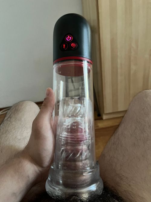 S-hande - 2 en 1 bomba de pene automática — Foto de stock 2000