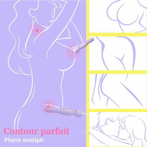 12 Vibrations & Rotations Wand magique pour la stimulation du clitoris et du vagin Massages multifonctions - photo 4