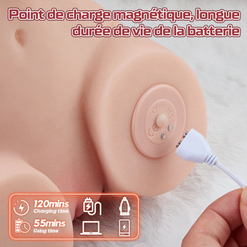 Bess 7 fonctions d'impulsion Gros cul réaliste Taille réelle 99% réaliste Toucher de la peau - photo 6