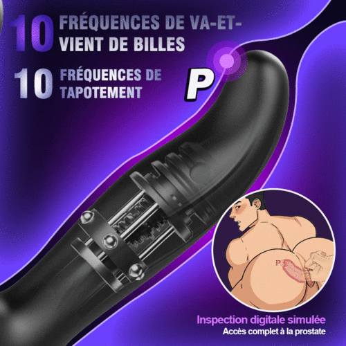 10 Vibrations 10 Va-et-vient des billes 10 Tapotements Stimulation de la prostate Massage complet - photo 3