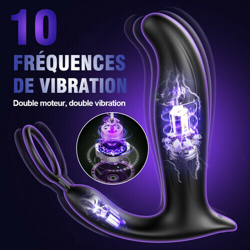 10 Vibrations 10 Va-et-vient des billes 10 Tapotements Stimulation de la prostate Massage complet - photo 4