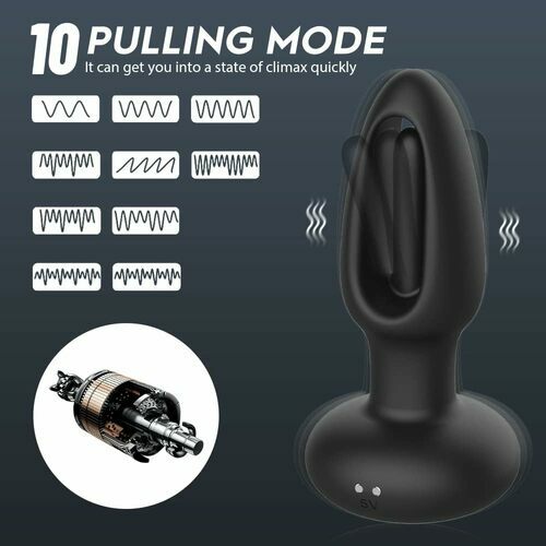 10 Vibrations Tapotements puissants Plug anal Stimulation du point G et de la prostate - photo 2