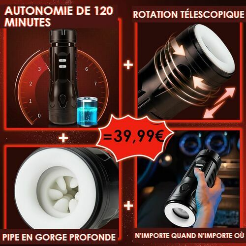 3 Va-et-vient et rotation à 5 fréquences Masturbateur masculin - photo 4