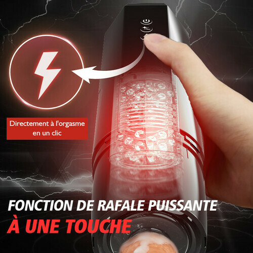 7 Va-et-vient 7 Rotations Masturbateur pour homme avec ventouse - photo 3