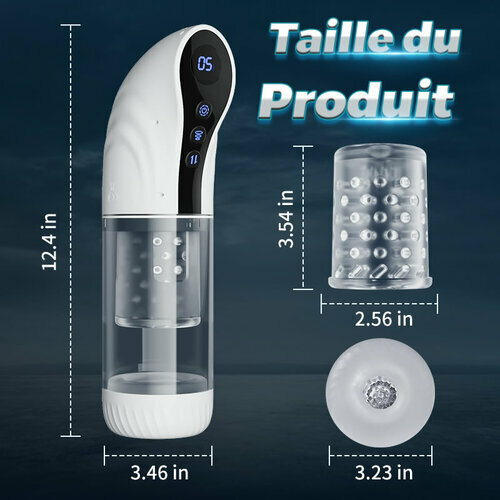 9 Aspirer&Pousser&Tourner LCD Masturbateur Cup avec fonction vocale - photo 4