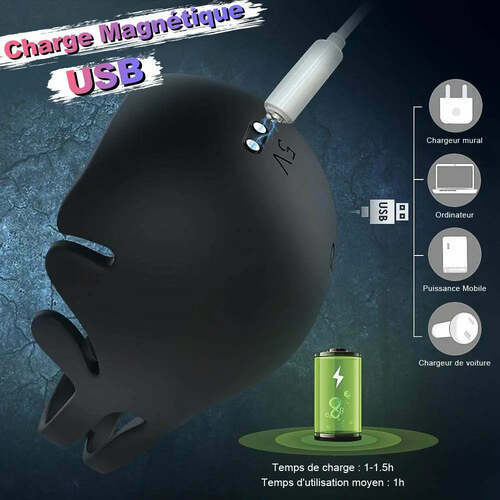 Anneaux pour testicules et pénis avec 9 vibrations - photo 3