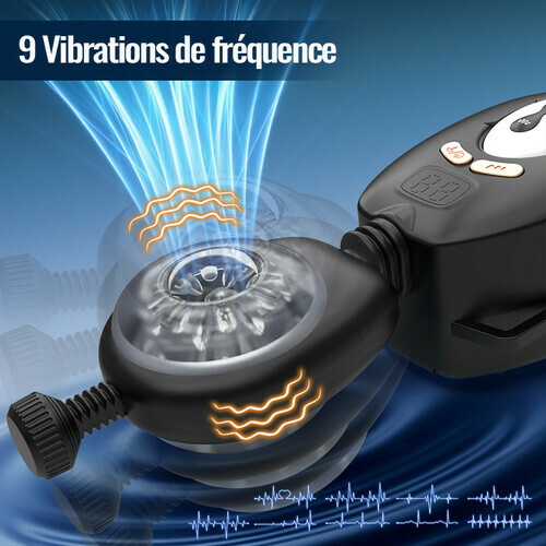 AssistPro-main libre! 9 Va-et-Viens 9 Vibration Masturbateur portable - photo 1