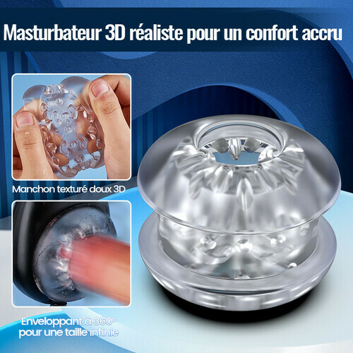 AssistPro-main libre! 9 Va-et-Viens 9 Vibration Masturbateur portable - photo 3