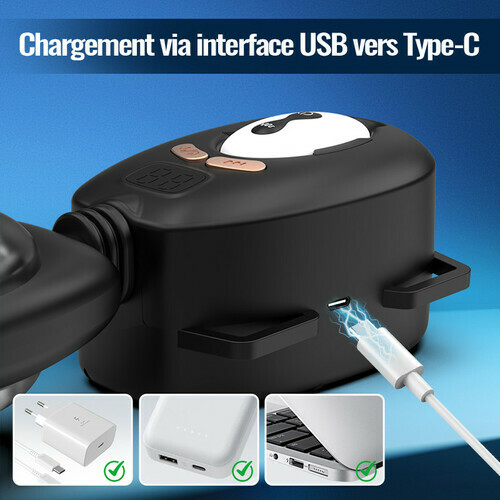 AssistPro-main libre! 9 Va-et-Viens 9 Vibration Masturbateur portable - photo 4