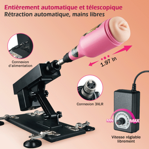 Azax - Plaisir ultime avec la machine sexuelle la mieux notée - 7 accessoires, poussée automatique, amour anal - photo 3