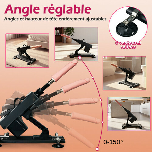 Azax - Plaisir ultime avec la machine sexuelle la mieux notée - 7 accessoires, poussée automatique, amour anal - photo 4