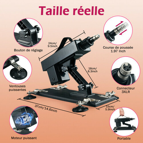Azax - Plaisir ultime avec la machine sexuelle la mieux notée - 7 accessoires, poussée automatique, amour anal - photo 7
