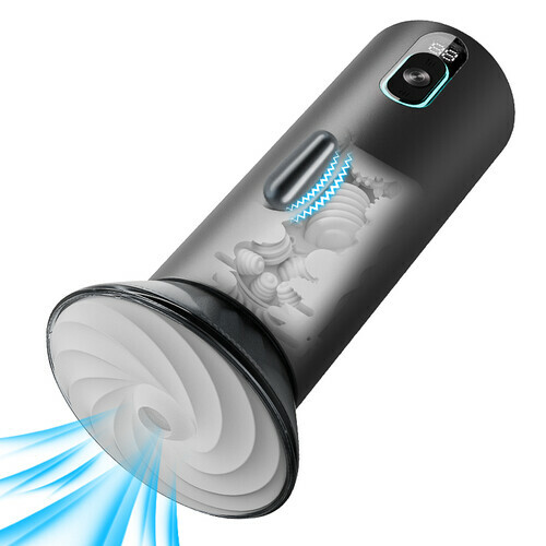 Bliss - Masturbateur Électrique 9 Modes de Succion & Vibration Puissante Manchon Large 2,8x