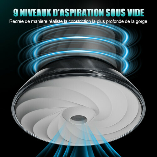 Bliss - Masturbateur Électrique 9 Modes de Succion & Vibration Puissante Manchon Large 2,8x