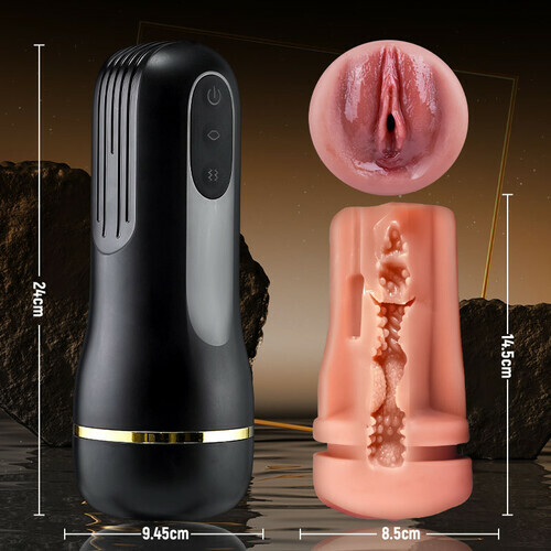Captain - 5 Succion 10 Vibration Entrée Vaginale Simulée Masturbateur homme - photo 8