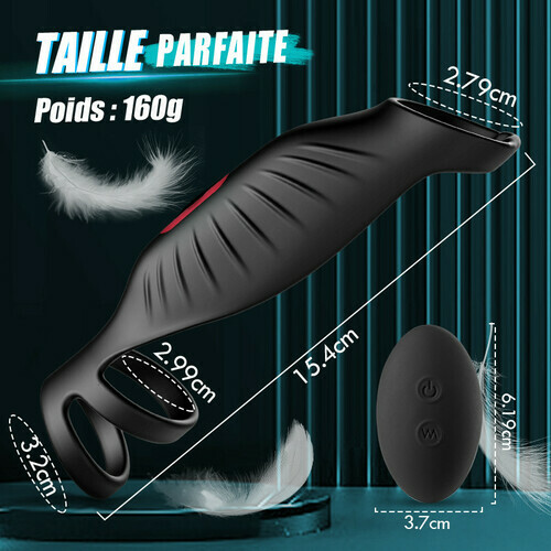 【CHAUD! Retardez l'éjaculation!】 SemenSentry - pénien à 9 niveaux de vibration: allumez le feu du désir - photo 2
