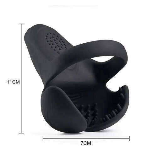 Cockring à particules denses avec 10 vibrations