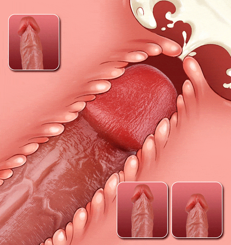 Colt – Dildo oscillant, à va-et-vient et chauffant de 9,84 pouces avec grande tête arrondie effet peau réelle