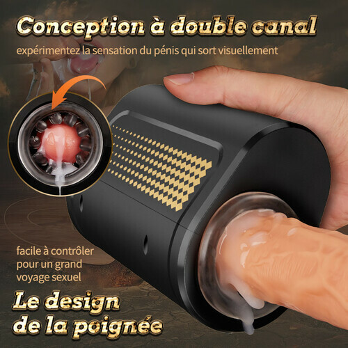 Conception portative 5 Va-et-vient 5 Rotations Masturbateur Cup