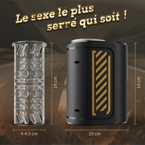 Conception portative 5 Va-et-vient 5 Rotations Masturbateur Cup