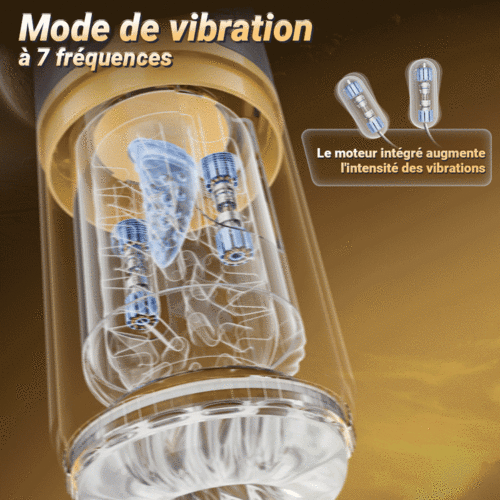 CREAMPIE - 5 EN 1 Lèche-massage Poussée-Rotation-Vibration-Caresseur